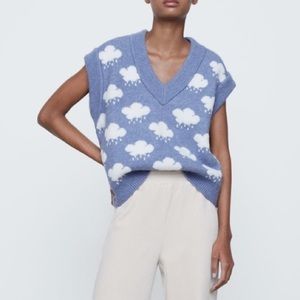 Zara Rain Cloud Sweater Vest